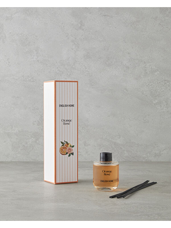 English Home Orange Rose Çubuklu Oda Kokusu 95 ml Şeffaf