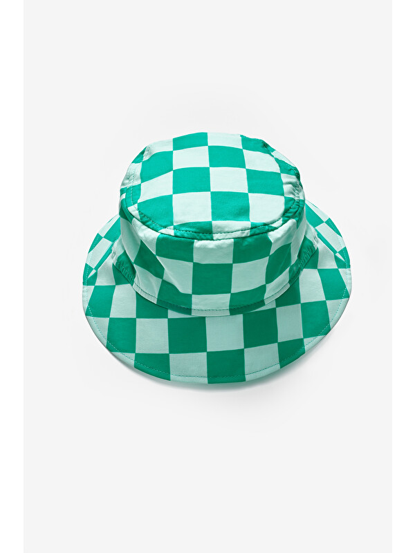 Le Mabelle Mint Dama Desenli Çocuk Bucket Şapka