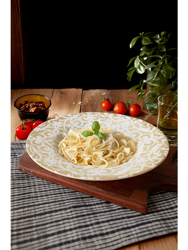 Keramika Vintage Gold Ege Makarna Tabağı 28 Cm