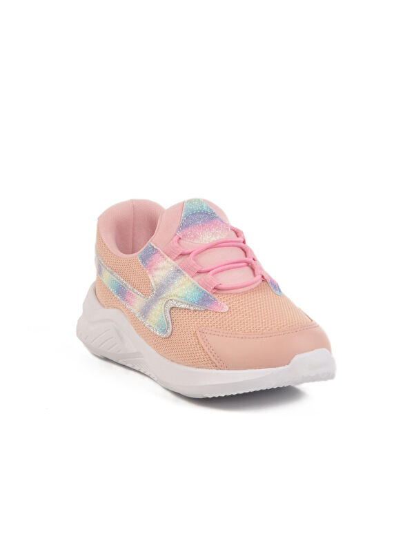 Pembe Fileli Hafifi Esnek Kız Çocuk Spor Ayakkabı Archway P - Görsel 4