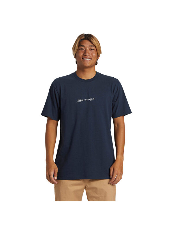 Quiksilver Fineline Erkek Mor Tişört