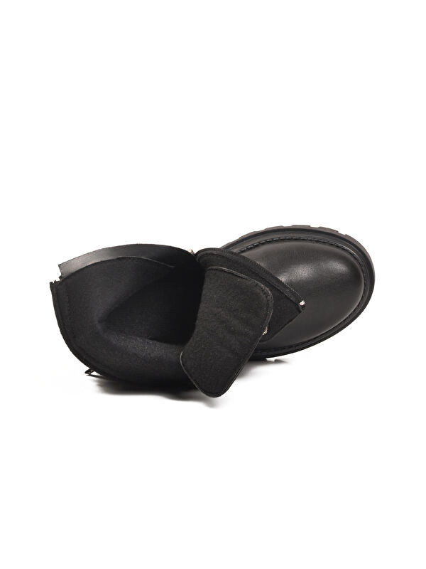 Ayakmod Pembe Ayakmod İçi Polarli Kaymaz Taban Fermuarlı Kız Çocuk Bot Alya F