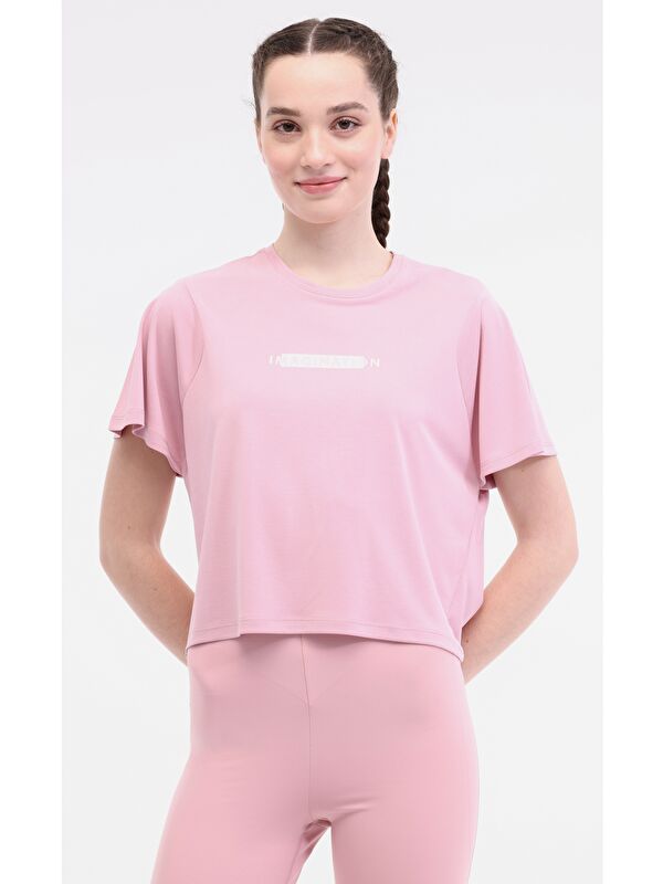 Lumberjack WL MYA 11MS449 5FX Pembe Kadın Kısa Kol T-Shirt