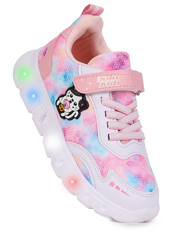 Kiko Kids Nebula Işıklı Cırtlı Kız Çocuk Spor Ayakkabı