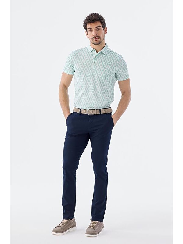 JAKAMEN Lacivert Extra Slim Fit Yan Cep Spor Pantolon