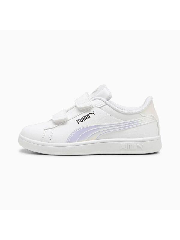 Puma Smash 3.0 Holo 2.0 V Çocuk Beyaz Sneaker