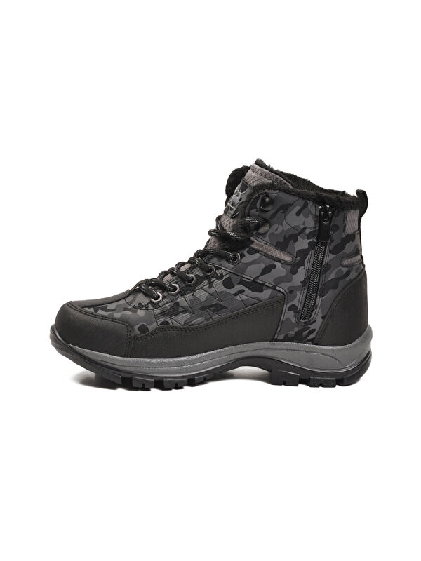 Ayakmod Siyah Ayakmod İçi Kürklü Soğuğa Dirençli Kaymaz Taban Unisex Outdoor Bot 980 G