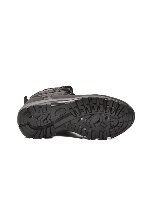 Ayakmod Siyah Ayakmod İçi Kürklü Soğuğa Dirençli Kaymaz Taban Unisex Outdoor Bot 980 G