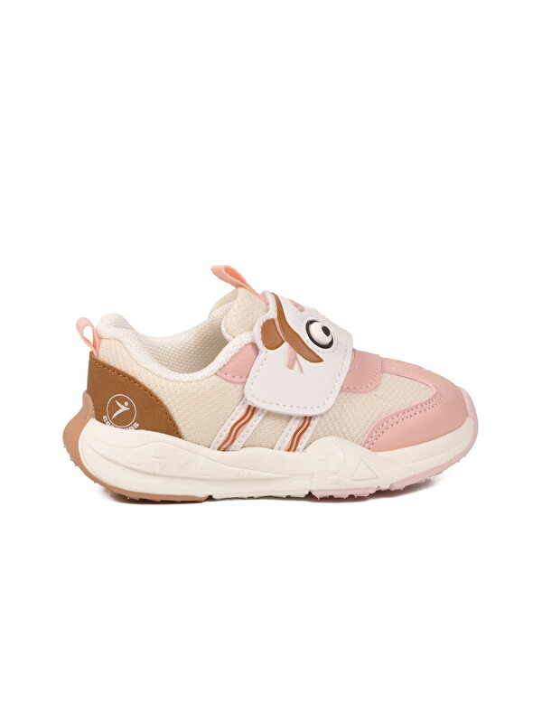 Ayakmod Somon Cırtlı Desenli Anatomik Bebek İlk Adım Spor Ayakkabı Sneaker Orion İA