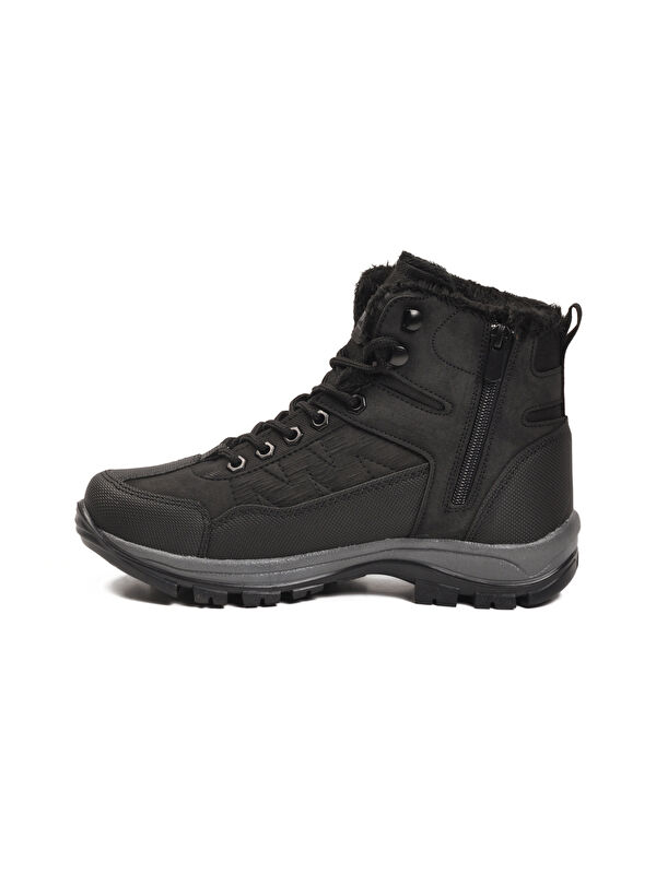 Ayakmod Siyah Ayakmod İçi Kürklü Soğuğa Dirençli Kaymaz Taban Unisex Outdoor Bot 980 G
