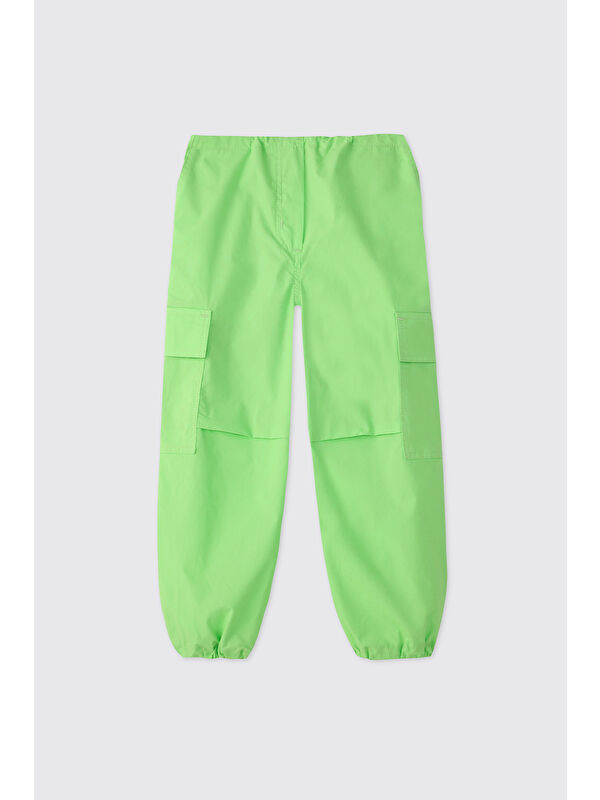 Panço Kız Çocuk Yeşil Pantolon