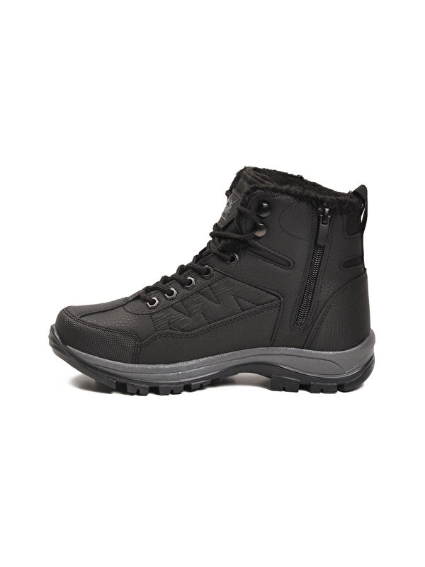 Ayakmod Siyah Ayakmod İçi Kürklü Soğuğa Dirençli Kaymaz Taban Unisex Outdoor Bot 980 G