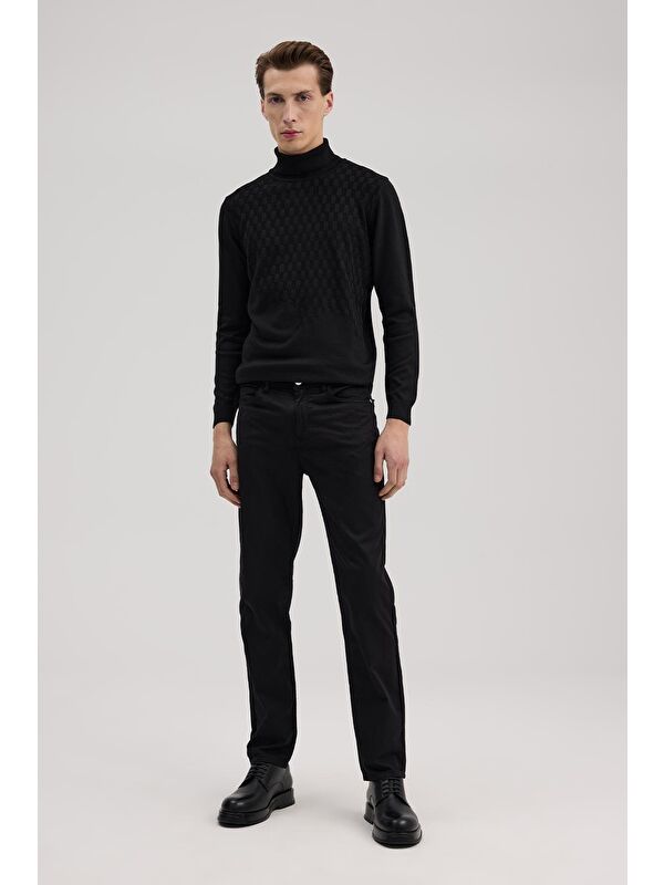 JAKAMEN Siyah Slim Fit 5 Cep Spor Pantolon