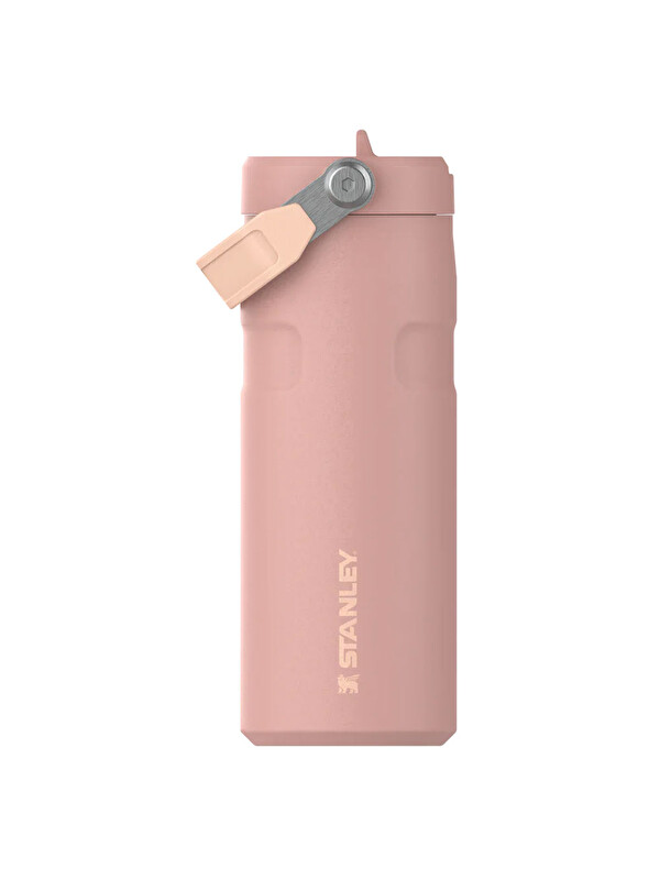 Stanley The IceFlow Flip Straw 2.0 Pipetli Termos Bardak 0,47 LT Peach Rose