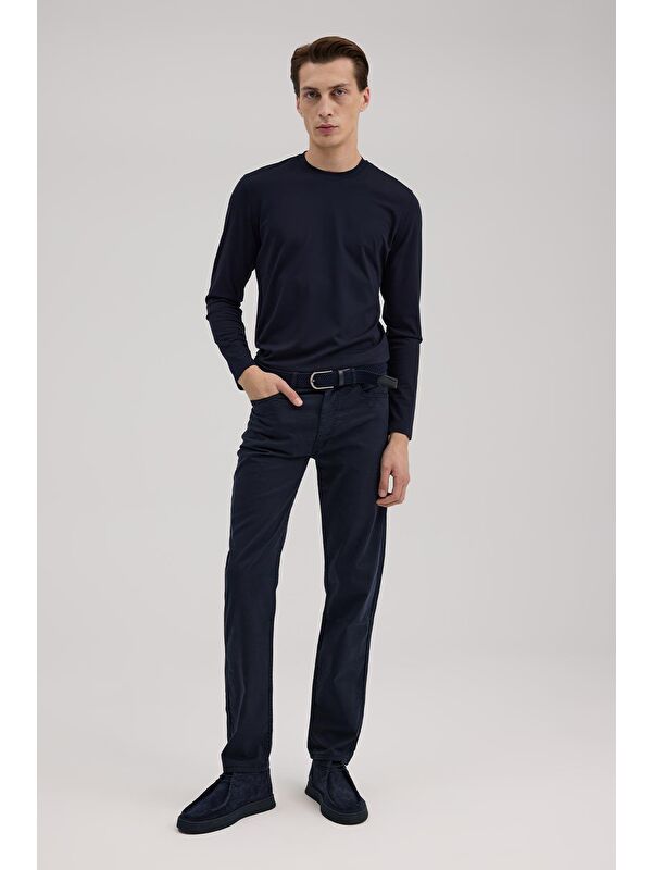JAKAMEN Lacivert Slim Fit 5 Cep Spor Pantolon