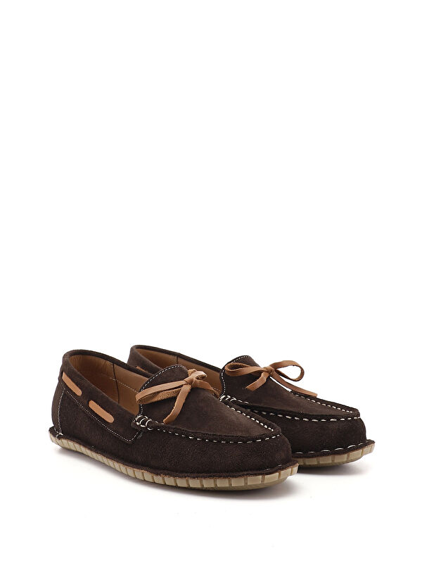 GÖNDERİ(R) Kadın AÇIK KAHVERENGİ Fiyonklu Hakiki Deri Comfort Loafer