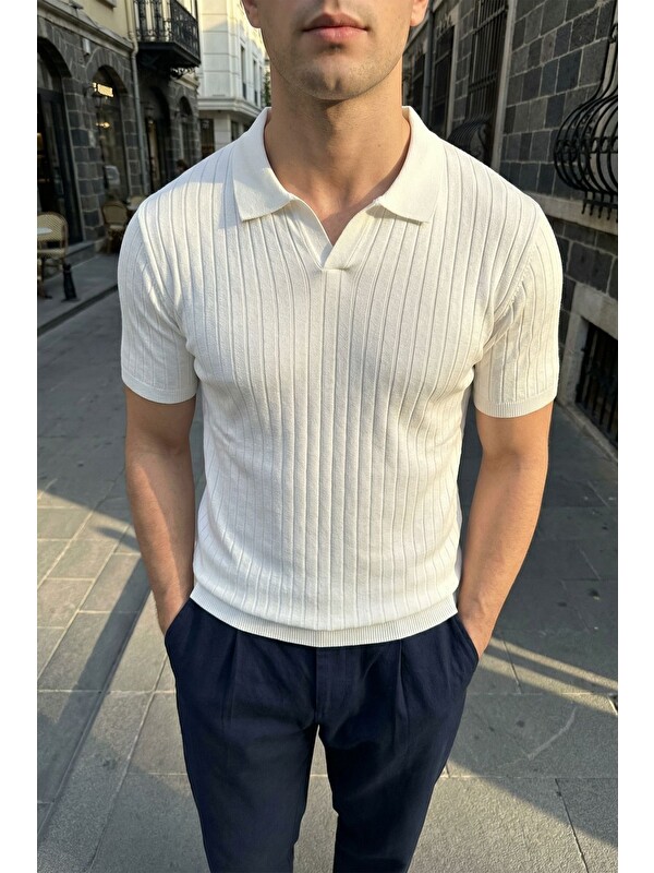 Livio Ferri Sion Regular Fit Erkek Kısa Kol Triko Polo Yaka Tişört