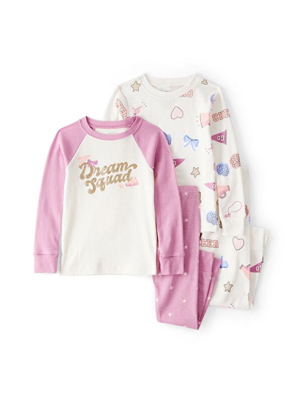 Carter's Kız Çocuk Ekru Pijama Set
