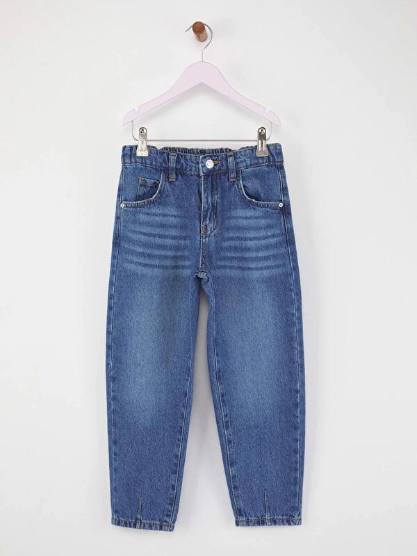 A.S.L GOLF CLUB Erkek Çocuk Mavi Renk 100% Pamuk Düz Denim Jeans Pantolon