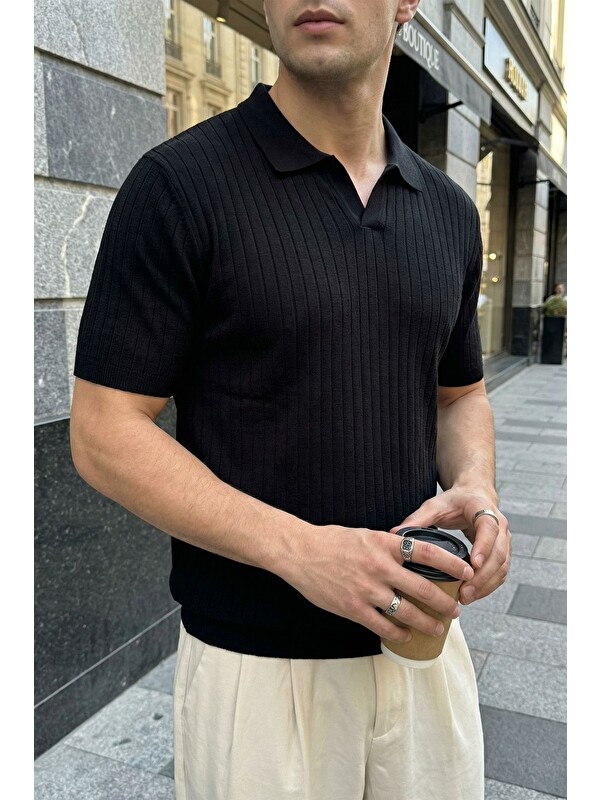 Livio Ferri Sion Regular Fit Erkek Kısa Kol Triko Polo Yaka Tişört