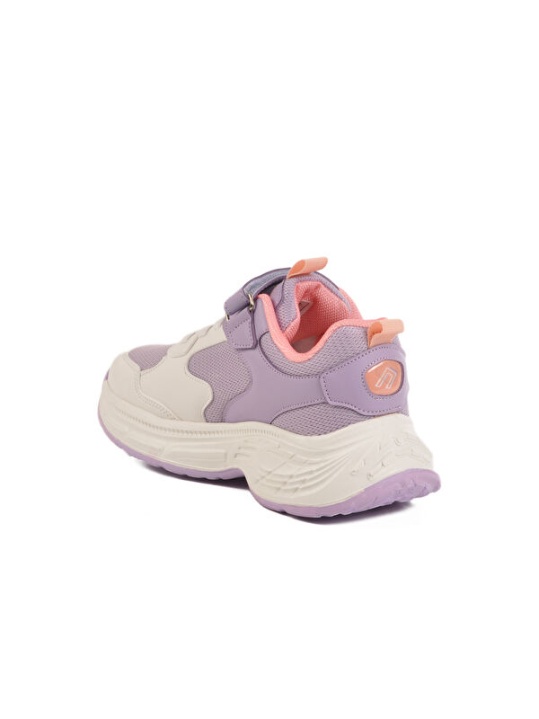 Lila Cırtlı Fileli Hafif Kız Çocuk Spor Ayakkabı Dian F - Görsel 5