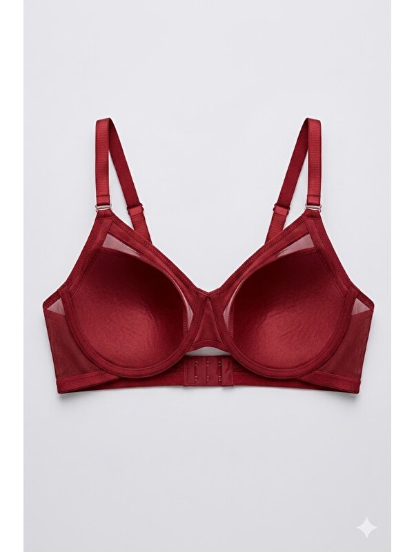 C&City C16001 Balensiz Minimizer Sütyen Bordo