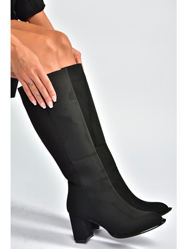 Siyah Kadın Çizme V590179602 - Görsel 4
