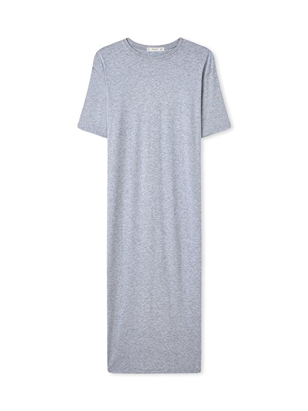 SATEEN Elbise - Gri
