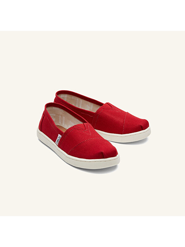 Toms Kırmızı Toms Espadril Kız Çocuk Babet