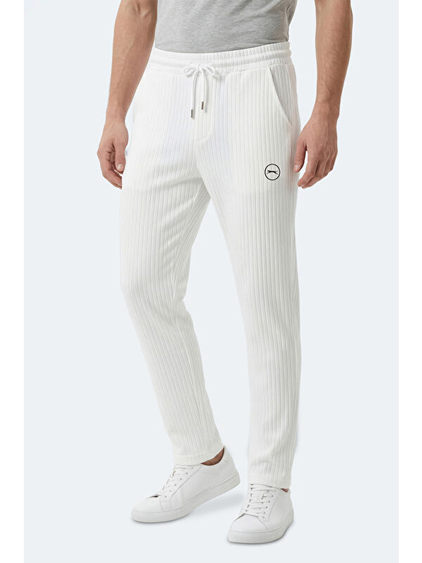 SLAZENGER NORWOOD Erkek Beyaz Eşofman Altı