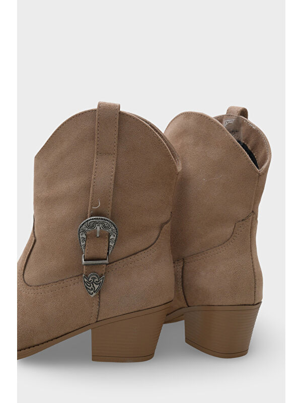 Zane Süet Çekmeli Kadın Kovboy Bot - Görsel 6