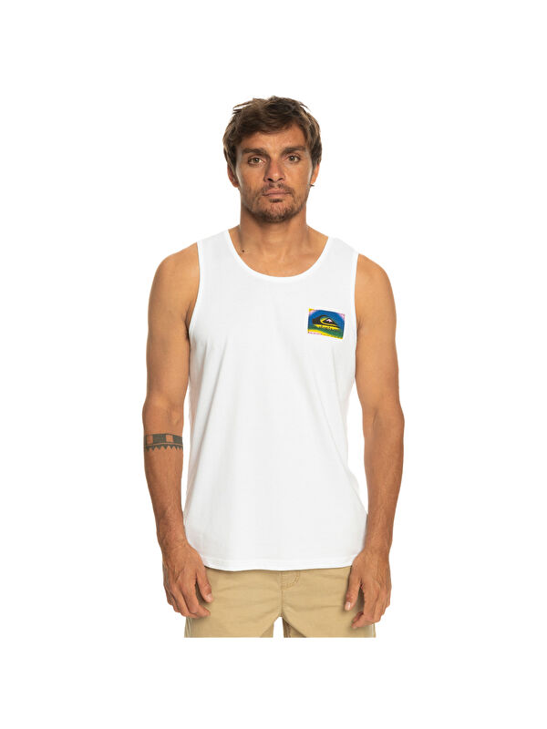 Quiksilver Erkek Atlet Colourflow Beyaz Günlük Giyim