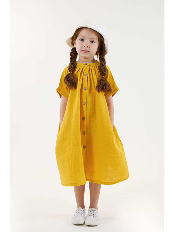 Catz Kids Hardal Müslin Sunny Elbise