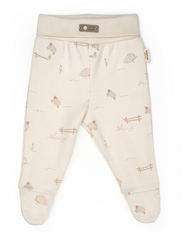 BabyCosy Organic  Bebek 2li Patikli Pantalon %100 Organik Pamuk , Bebek - Yenidoğan- csy8179