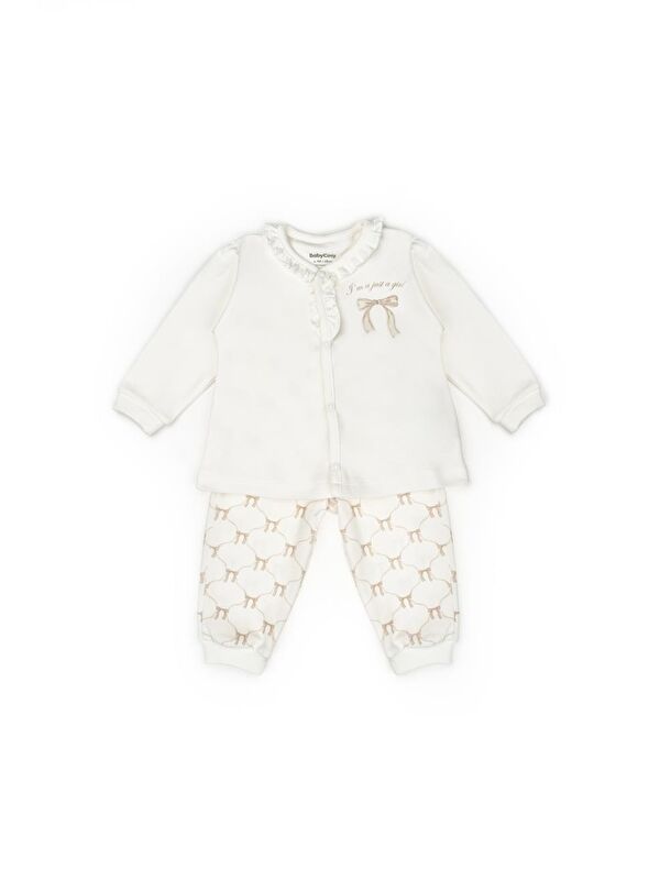 BabyCosy Organic  Bebek Alt Üst Takım %100 Organik Pamuk , Bebek - Yenidoğan- csy8157