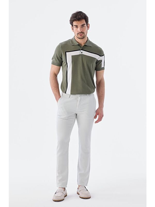 JAKAMEN Gri Comfort Fit Pamuklu Yan Cep Pantolon