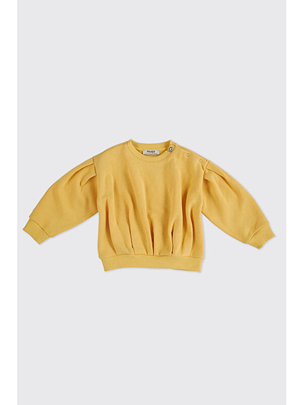 Panço Kız Bebek Sarı Sweatshirt