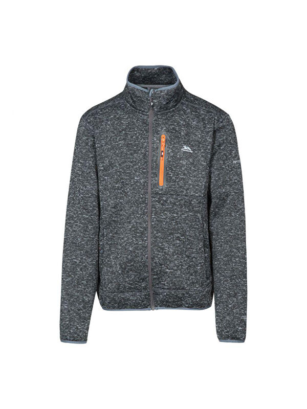 Trespass Bingham - Fleece At300 Erkek Gri Polar Fermuarlı Sweatshirt