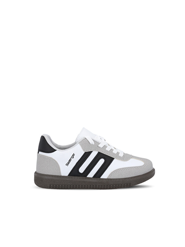 SLAZENGER DODO Unisex Çocuk Cırt Cırtlı Beyaz / Siyah Günlük Spor Ayakkabısı
