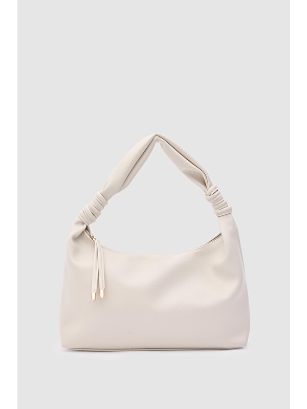 Shulebags Harlow Owal Omuz Çantası Krem