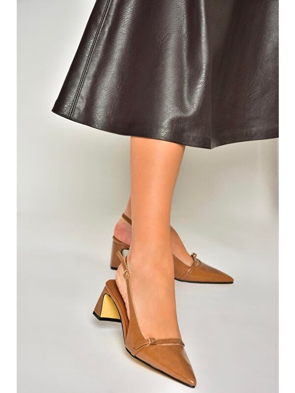 Karamel Kadın Topuklu Ayakkabı U6540787 - Görsel 5