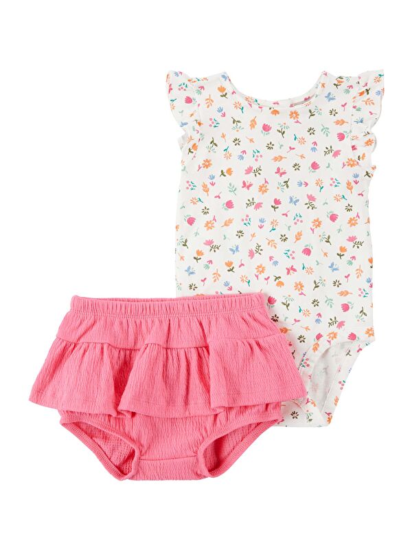 Carter's Kız Bebek Body Pantolon Set 2'li Paket