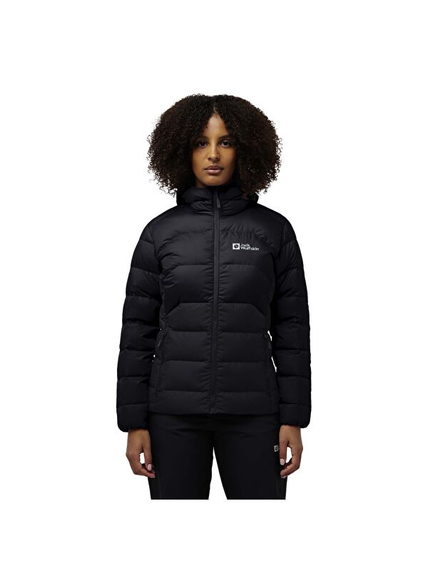 Jack Wolfskin Ather Down Hoody Kadın Siyah Outdoor Ceketi