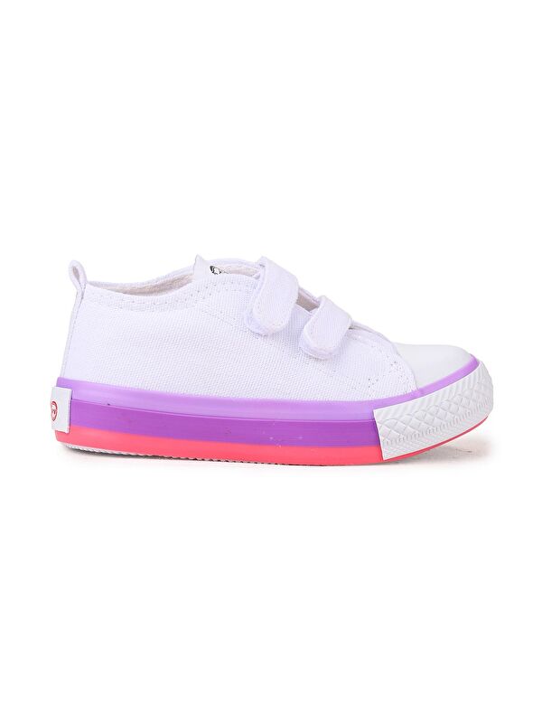 Linen Cırtlı Kız Bebek Keten Spor Ayakkabı - Görsel 4