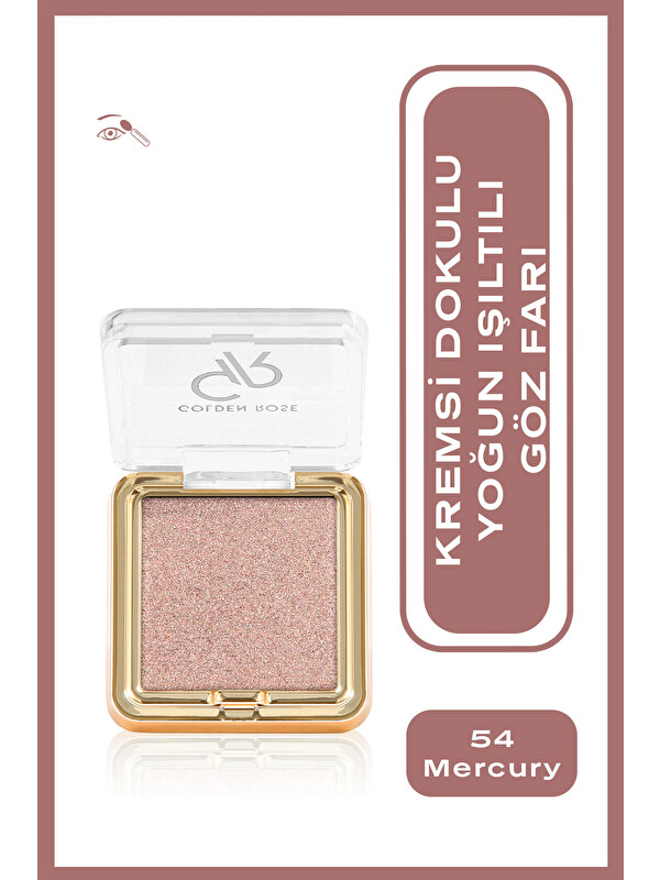 GOLDEN ROSE Sparkle Glow Eyeshadow No:54 Mercury - Işıltılı Göz Farı