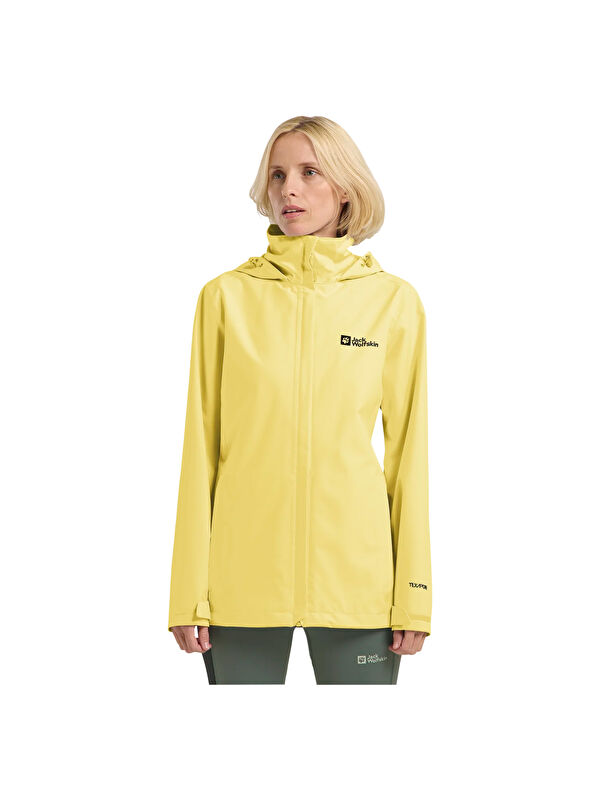 Jack Wolfskin Trailtime 2L Kadın Sarı Outdoor Ceketi