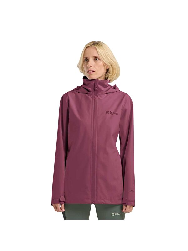 Jack Wolfskin Trailtime 2L Kadın Pembe Outdoor Ceketi