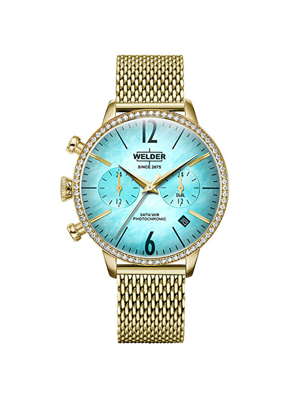 Welder WWRD100G 38 mm Pırlantalı Kadın Kol Saati