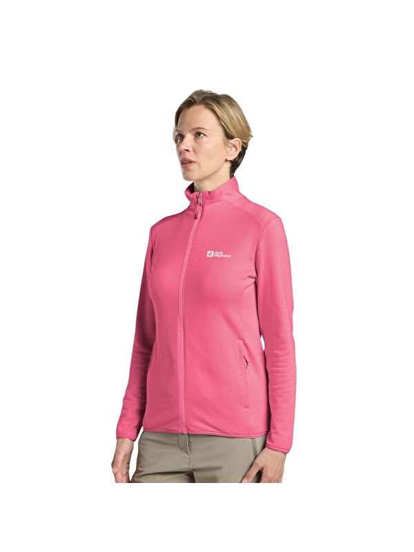 Jack Wolfskin Kolbenberg Fz Kadın Pembe Polar Ceket