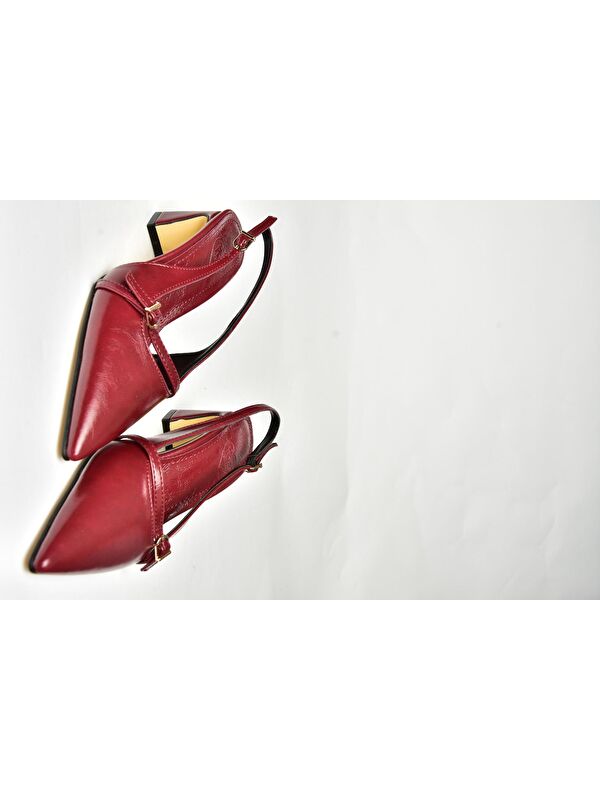 Bordo Kadın Topuklu Ayakkabı U6540787 - Görsel 9